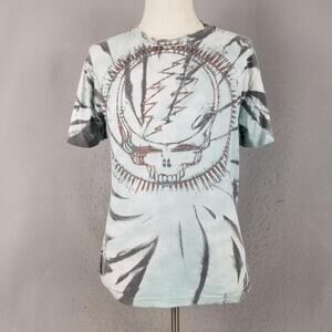 Grateful Dead Shirt Mens Medium Tie Dye Steal Your Face Skull Graphic 2016 Rock